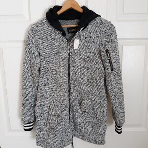 Madden NYC woven Jacket/hoodie womans S EUC